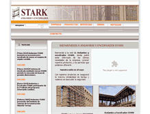 Tablet Screenshot of andamios-stark.com